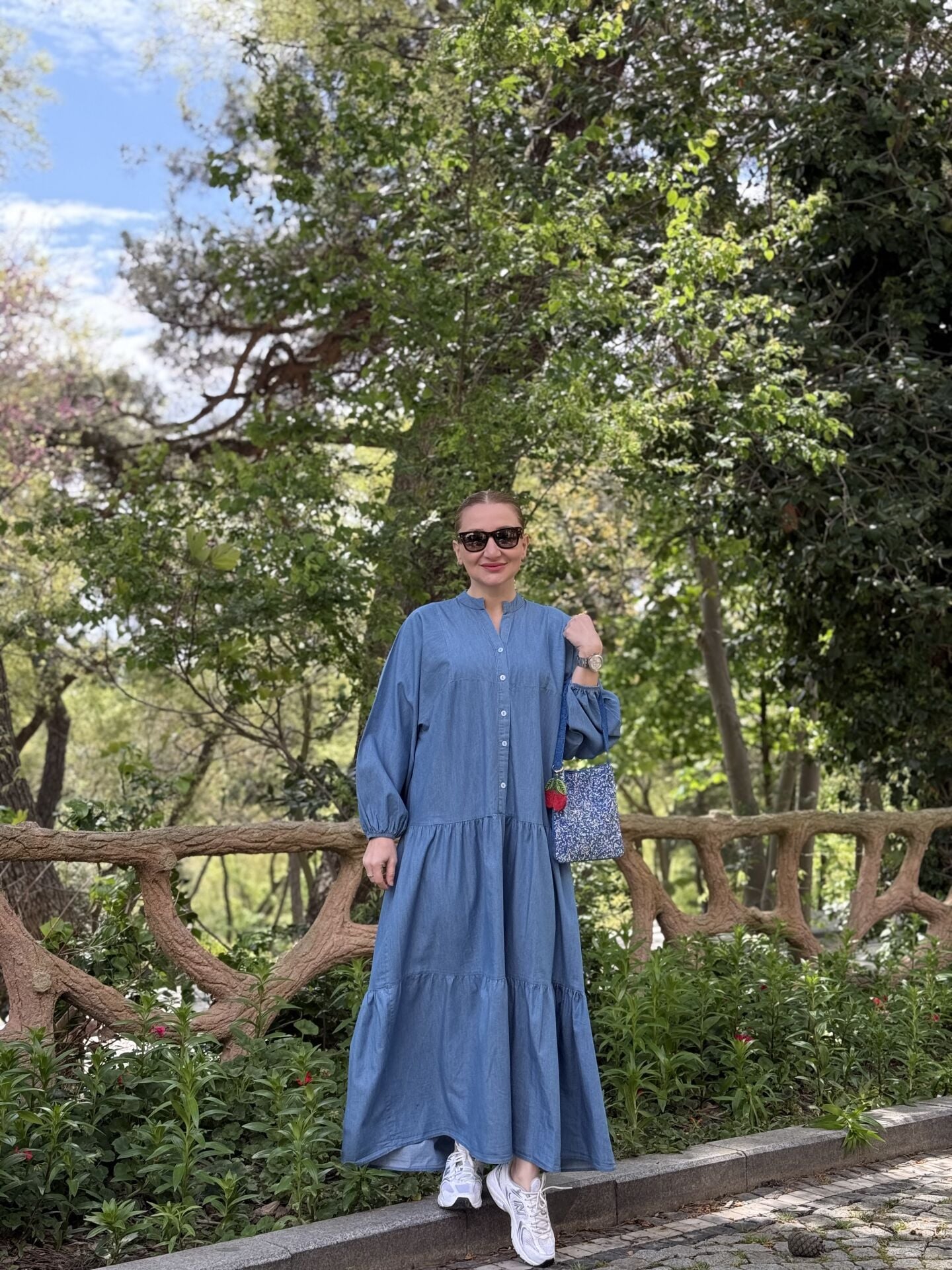 Polo Z.r model Denim Tensel elbise Mavi