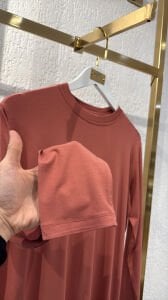 A.akay Uzun kol basic tişört Yavruağzı