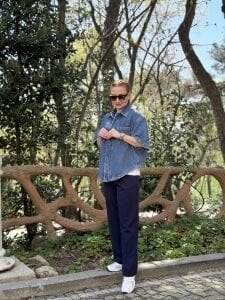 Orjinal Mng kısa kol kot gömlek