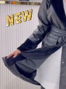 Premium ithal kürk detaylı Deri ceket