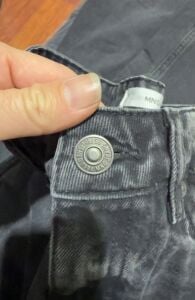 Orjinal Mng yani dikiş kot pantolon Antrasit