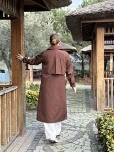 A.Akay çizgi astarlı kap-trenç Kahve