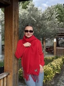 Bym Yumoş atkı Kırmızı