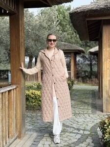 A.Akay Kapitone Yelek bej