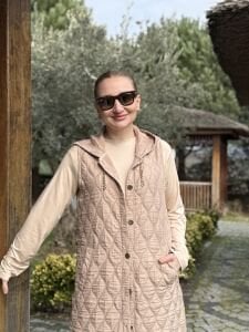 A.Akay Kapitone Yelek bej