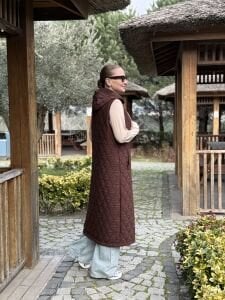 A.Akay Kapitone Yelek kahve