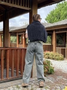 Orjinal topshop kot pantolon taşlanmış kahve