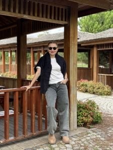 Orjinal topshop kot pantolon taşlanmış kahve