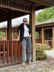 Orjinal topshop kot pantolon taşlanmış kahve