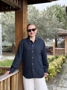 UNİSEX Orjinal Hm Tensel kot gömlek