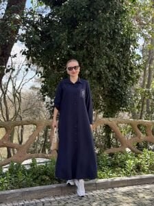 Serda Tensel cep iŞleme elbise laci