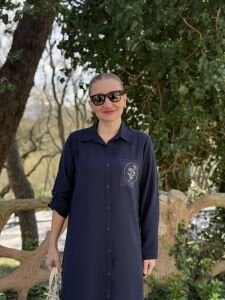 Serda Tensel cep iŞleme elbise laci