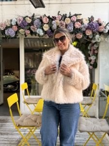 Premium Astarlı kısa KÜRK krem