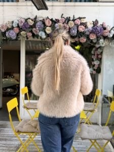 Premium Astarlı kısa KÜRK krem