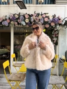 Premium Astarlı kısa KÜRK krem