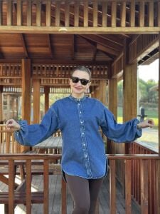 Orjinal marka balon kol kot gömlek