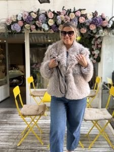 Premium Astarlı kısa KÜRK gri