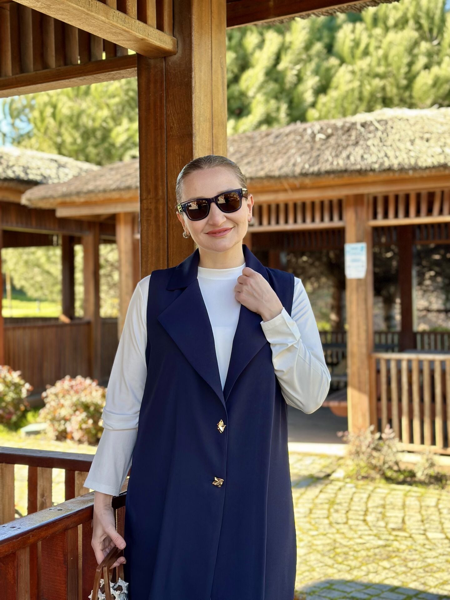 A.akay Crep Yelekli 2li Takım Lacivert