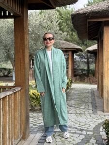 Yumoş Uzun Hırka Mint