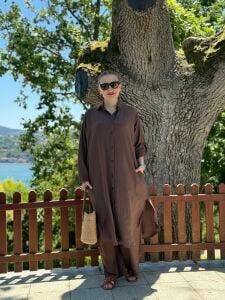 Polo Meylo Pamuk Tensel takım kahve