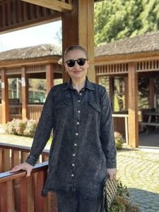 A.akay İncili Gömlek Takım Siyah