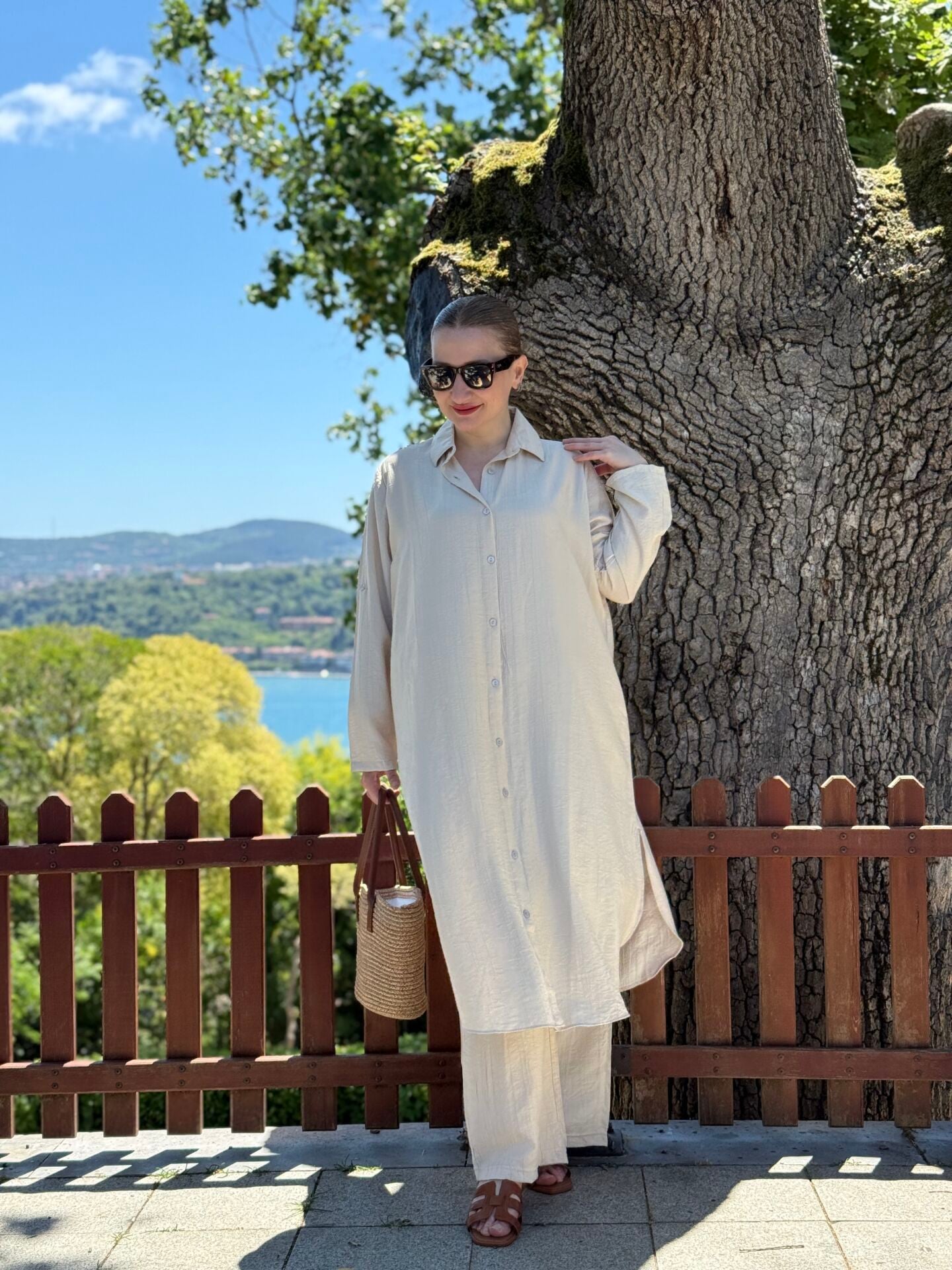 Polo Meylo Pamuk Tensel takım Taş