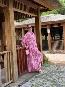 Berru tensel katleya elbise pembe