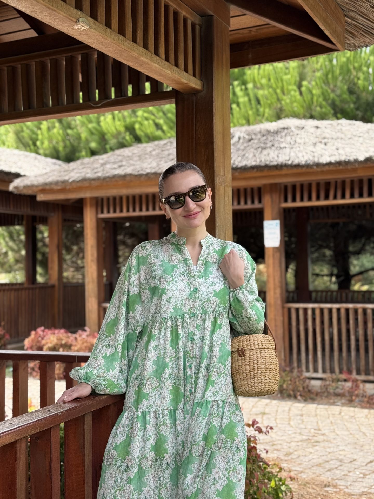 Berru tensel katleya elbise yeşil