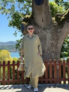 Polo Meylo Pamuk Tensel takım haki