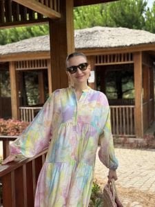 Lolipop modal tensel katleya elbise