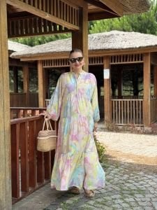 Lolipop modal tensel katleya elbise