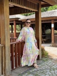 Lolipop modal tensel katleya elbise