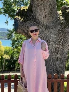 Polo Meylo Pamuk Tensel takım pembe