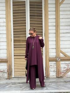 A.akay 2117 MİRA 3'lü Takım 3 Beden - mürdüm