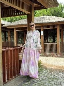 Paris tensel katleya elbise