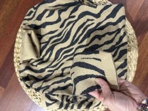 Triko tunik-elbise zebra camel