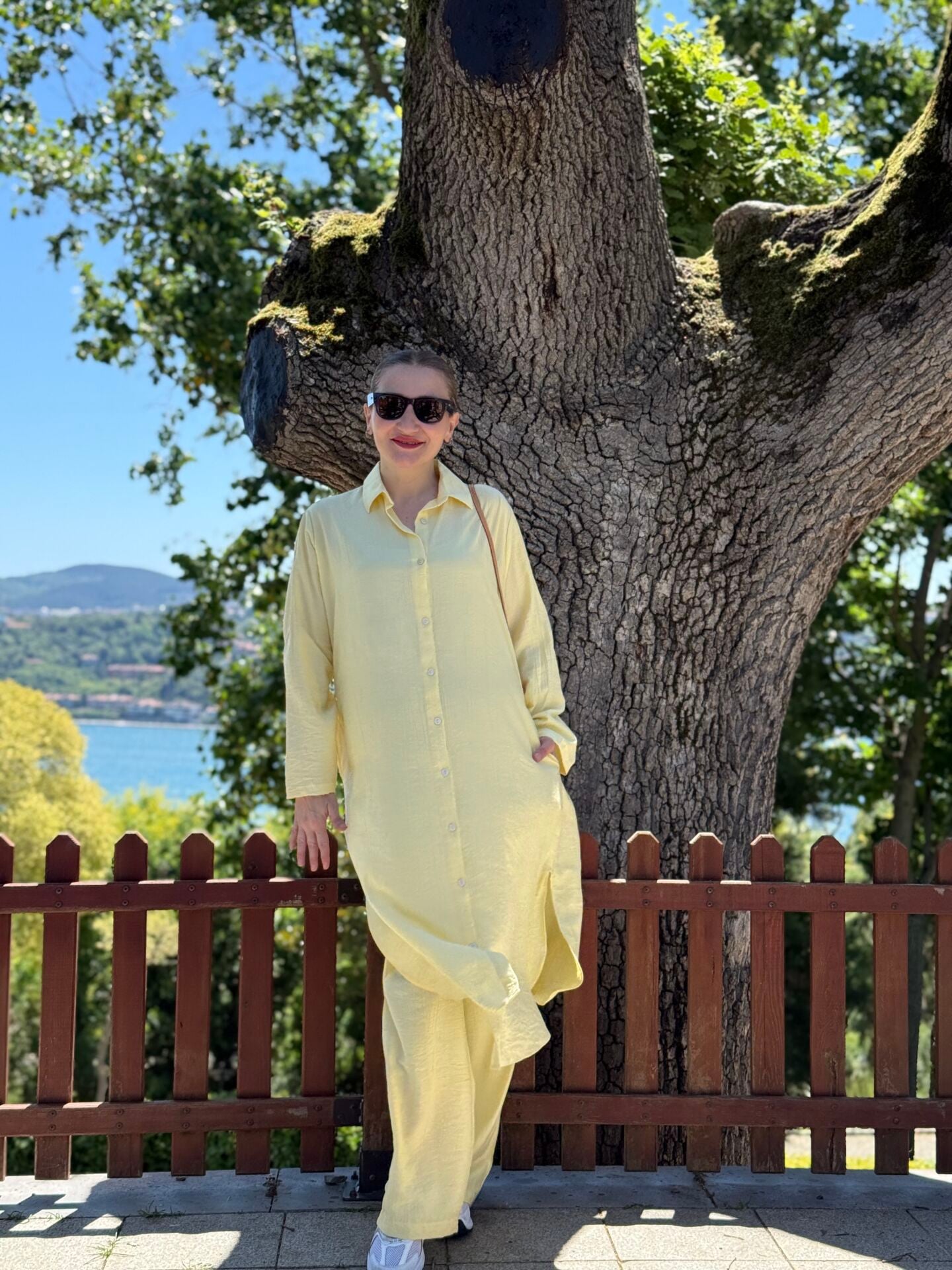 Polo Meylo Pamuk Tensel takım Sarı