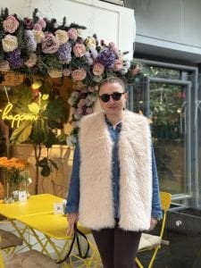 Premium Astarlı KÜRK Yelek Krem