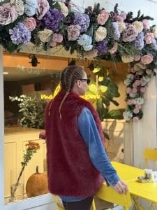 Premium Astarlı KÜRK Yelek Bordo