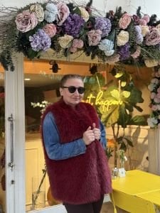 Premium Astarlı KÜRK Yelek Bordo