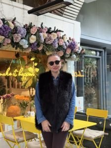 Premium Astarlı KÜRK Yelek Siyah