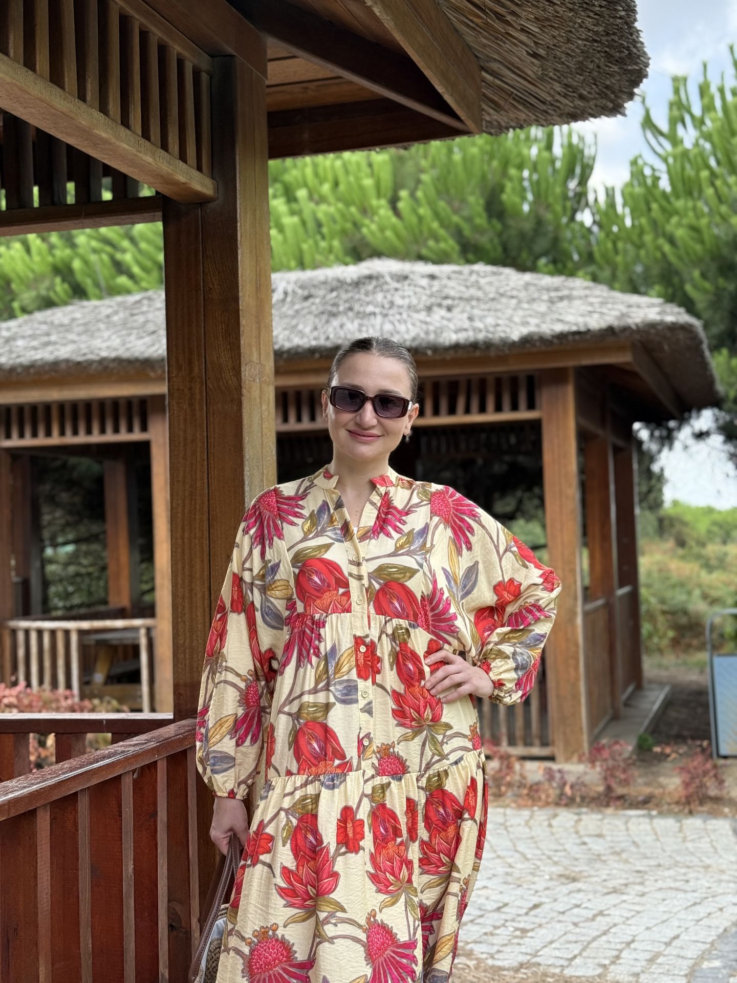 Sarı Floransa tensel katleya elbise