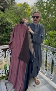 Modal tensel Abaya Takım