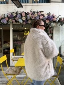 Premium Astarlı KÜRK uzun Taş