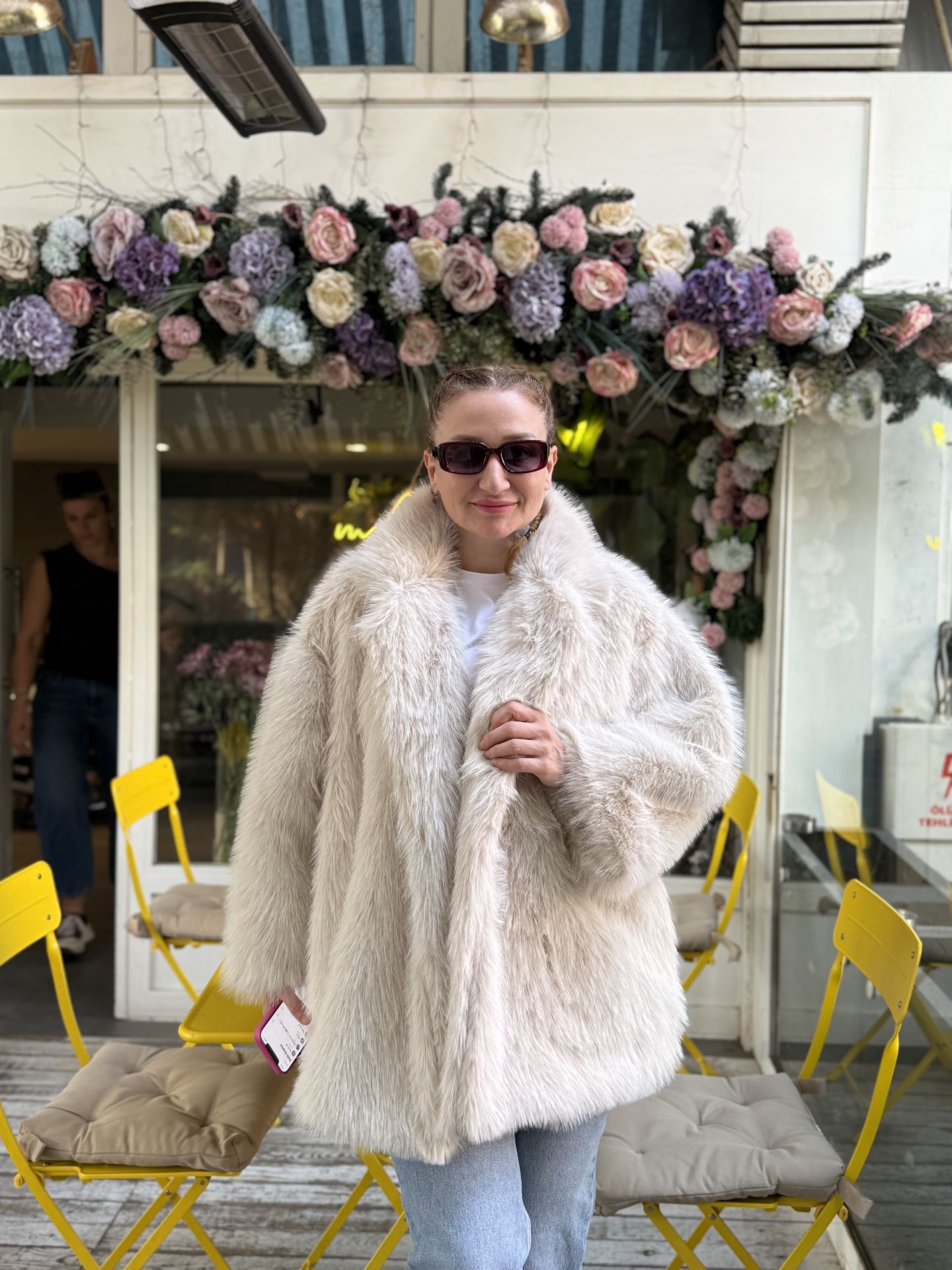 Premium Astarlı KÜRK uzun Taş