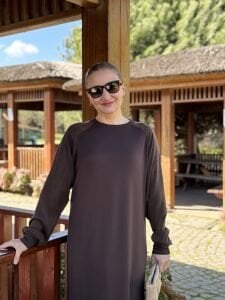 Cupra Modal Elbise Kahve