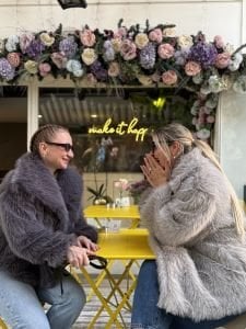 Premium Astarlı KÜRK uzun Gri