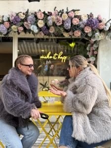 Premium Astarlı KÜRK uzun Gri