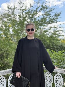 Modal tensel Abaya Takım Siyah