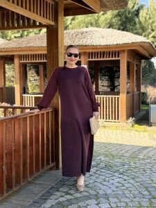 Cupra Modal Elbise Bordo